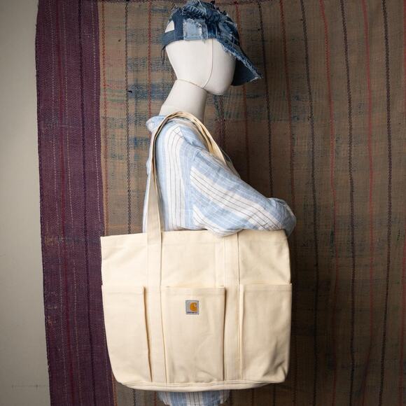 Upcycled carhartt tote bag - Picture 2 of 6